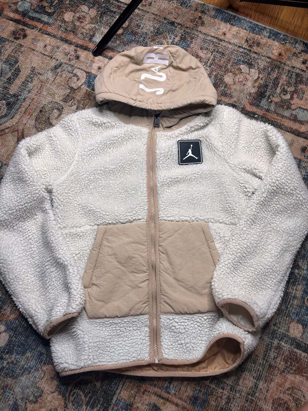 Jordan Boys' Sherpa Fleece Full-Zip Hooded Jacket